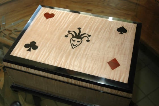 personalized maple wooden box ebony trim jewelry tray